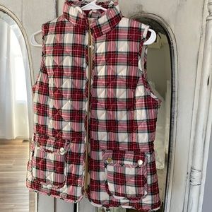 Flannel Puffer Vest